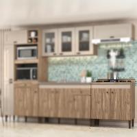 Balcão 80 Cm Co11203 Carvalho Veneza Oak Cristalo Decibal - 2