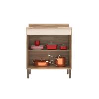 Balcão 80 Cm Co11203 Carvalho Veneza Oak Cristalo Decibal - 4