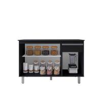 Balcão Gabinete De Pia Sem Tampo 120cm 3 Portas Pop - Nathan Móveis Cor Branco - 2