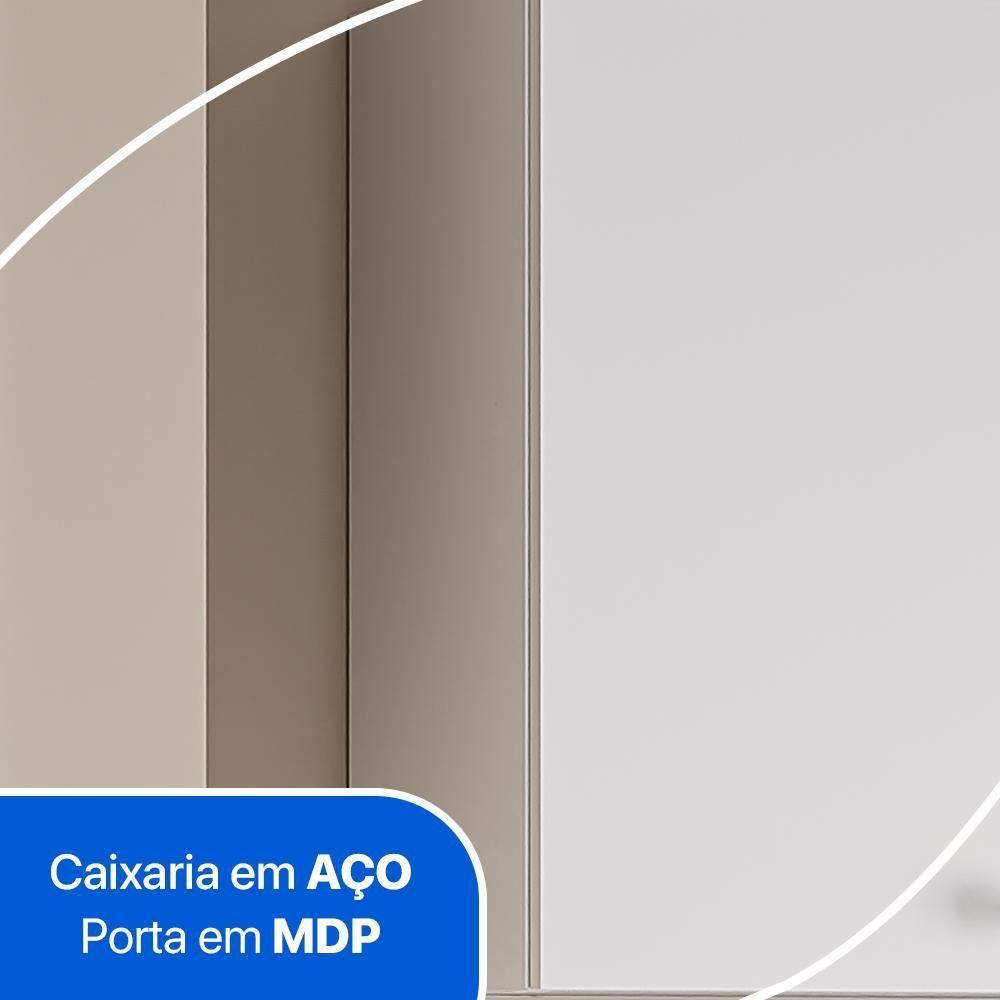 Armário Balcão Multiuso Para Lavanderia Duo 2 Portas Branco - 7