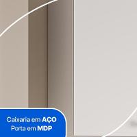Armário Balcão Multiuso Para Lavanderia Duo 2 Portas Branco - 7