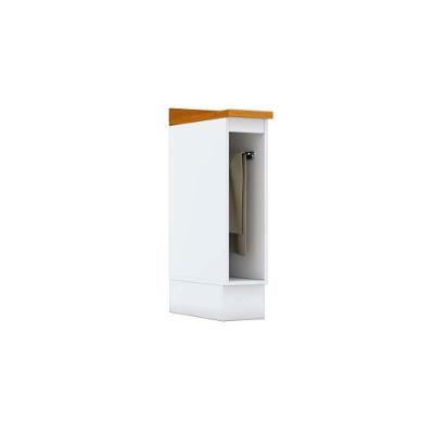 Balcão de Cozinha Americana Porta Toalha c/Tampo 20cm Branco - Henn