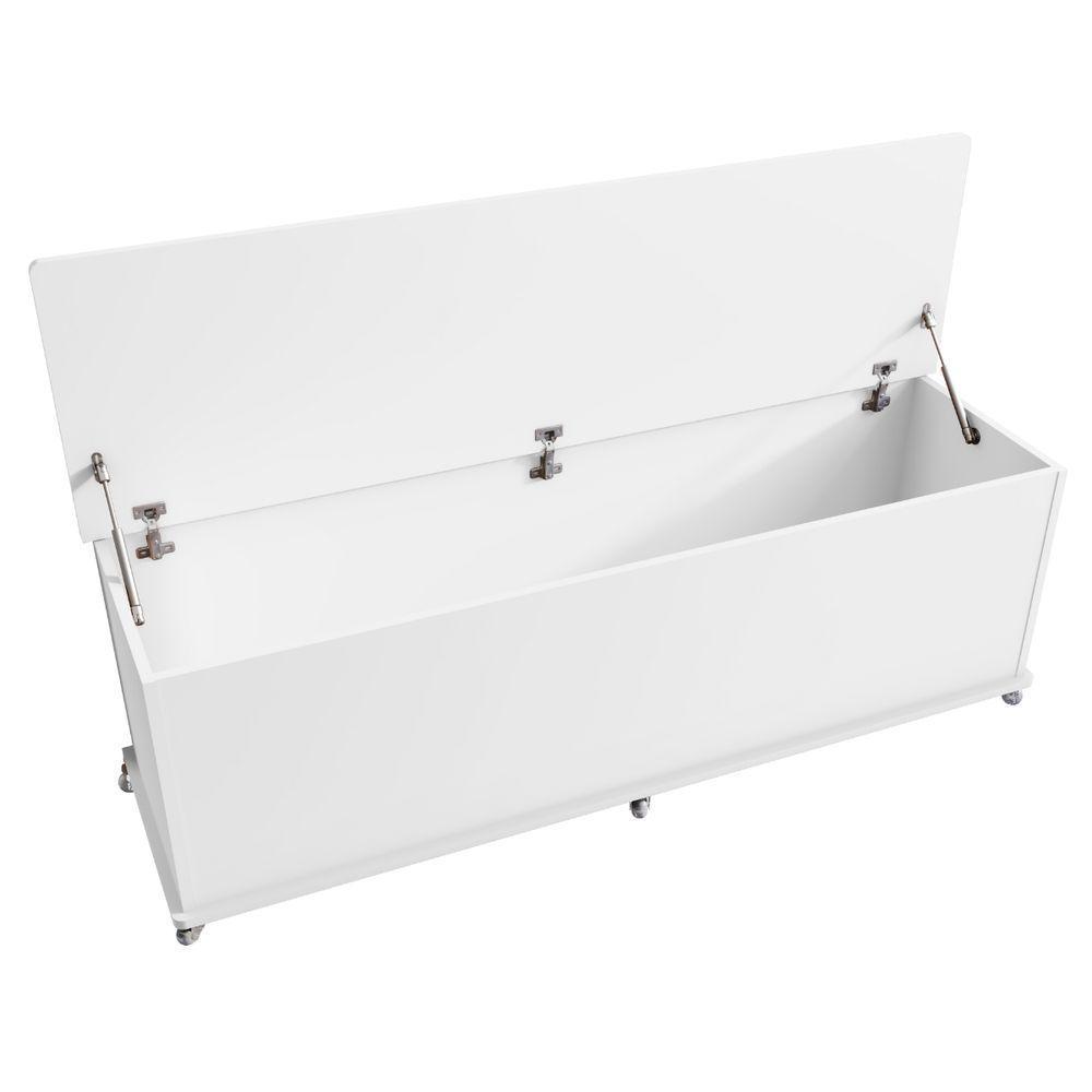 Baú Para Com Rodizios Samir Branco - 3