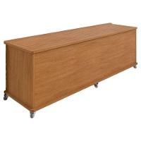 Baú Para Com Rodizios Samir Cedro - 1