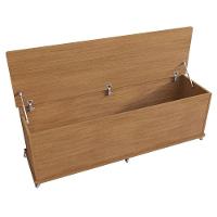 Baú Para Com Rodizios Samir Cedro - 3