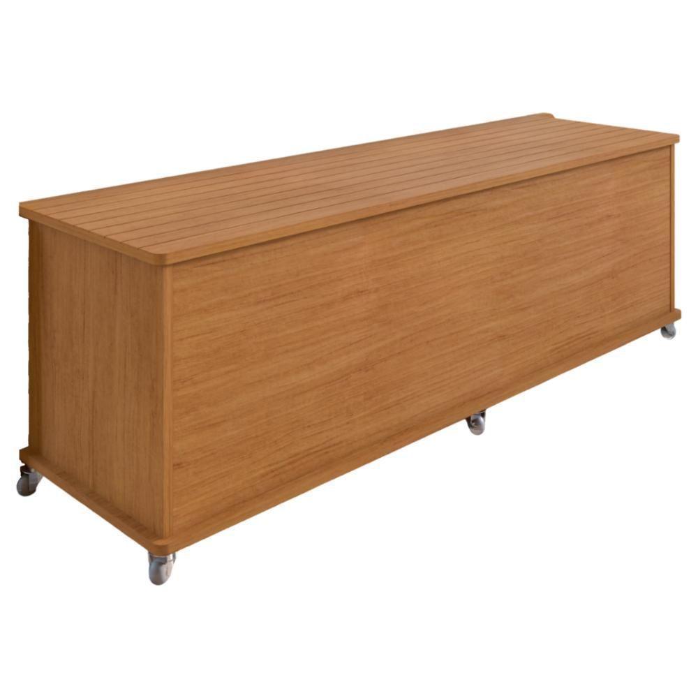 Baú Com Rodízios Para Quarto Altair Cedro - 1