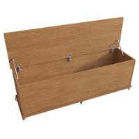 Baú Com Rodízios Para Quarto Altair Cedro - 3