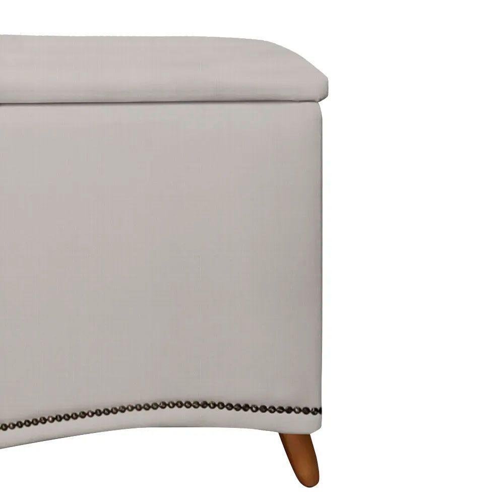 Calçadeira Sapateira Baú Holanda 140cm Shop Das Cabeceiras Carvalho - 2