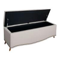 Calçadeira Sapateira Baú Holanda 140cm Shop Das Cabeceiras Carvalho - 6