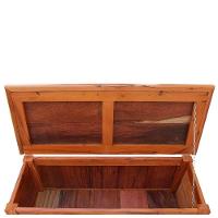 Baú Banco 1 M Madeira Maciça Com Pátina - 3