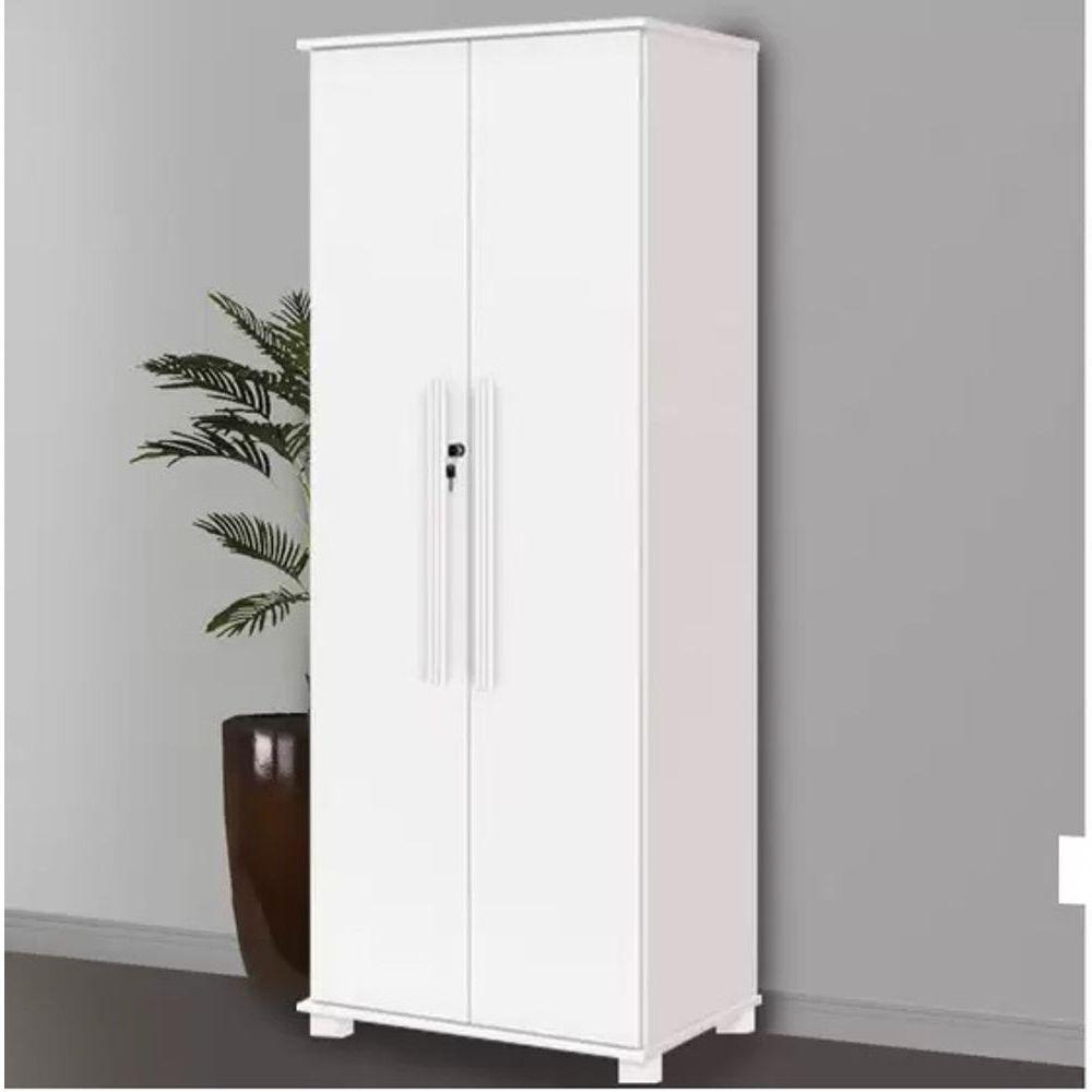 Multiuso Dallas 100% Mdf Pés Em Madeira Com Chave Branco Cor:branco - 2