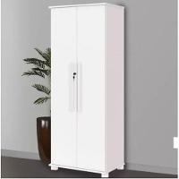 Multiuso Dallas 100% Mdf Pés Em Madeira Com Chave Branco Cor:branco - 2