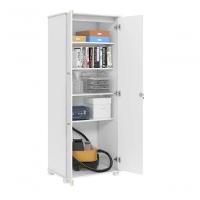 Multiuso Dallas 100% Mdf Pés Em Madeira Com Chave Branco Cor:branco - 5