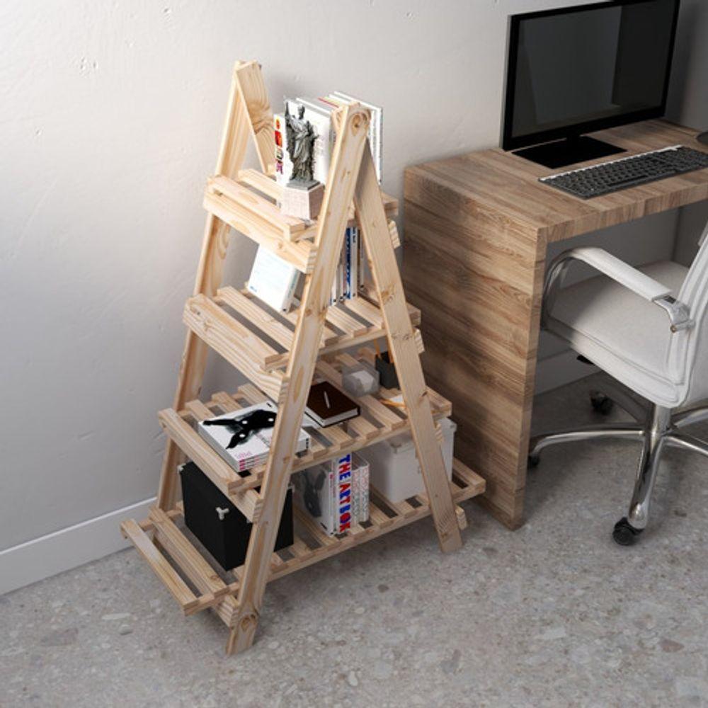 Escada Estante Pinus Organizadora Multiuso - 1