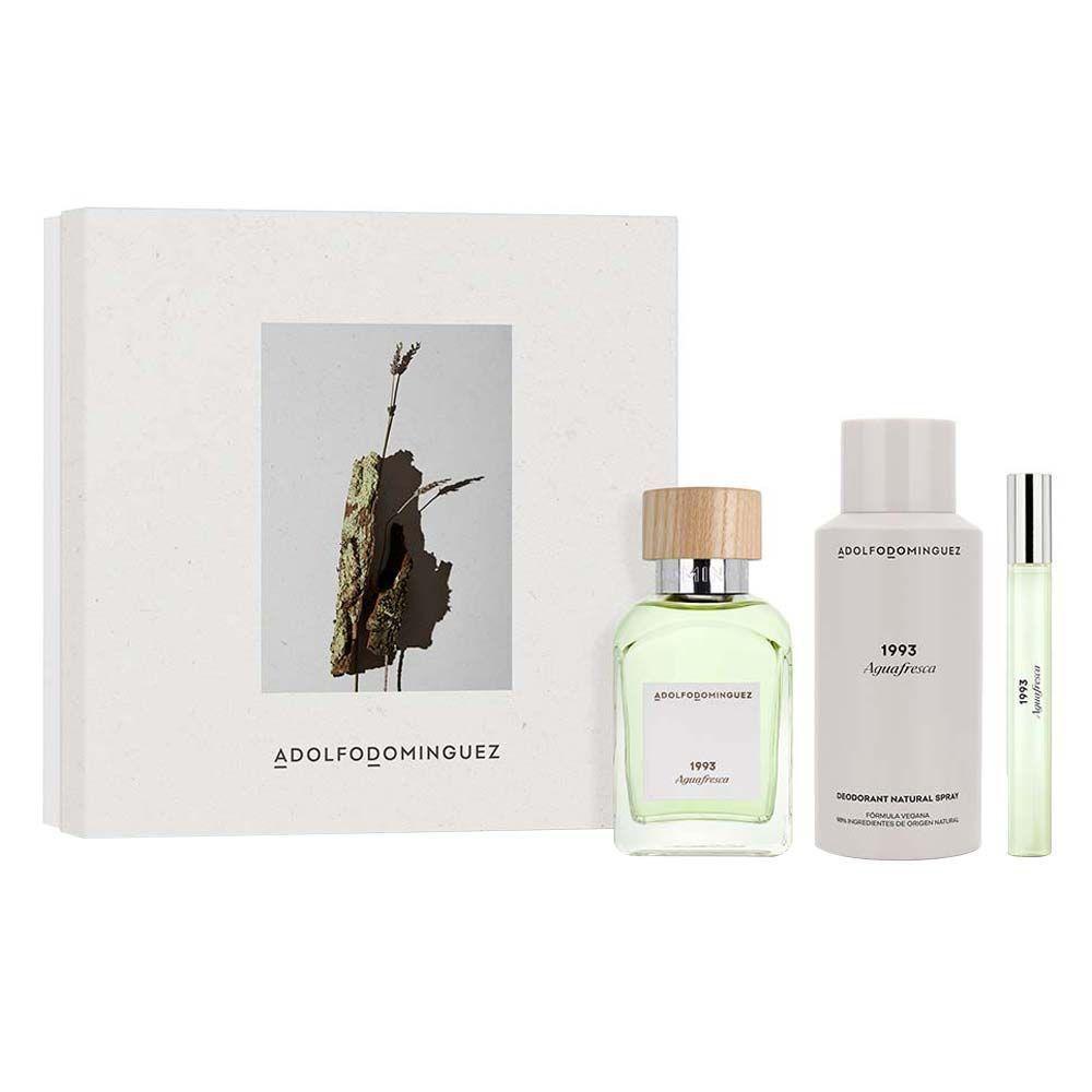 Kit Adolfo Dominguez 1993 Agua Fresca - Eau De Toilette 120ml + Desodorante 150ml + Eau De Toilette 10ml - 1