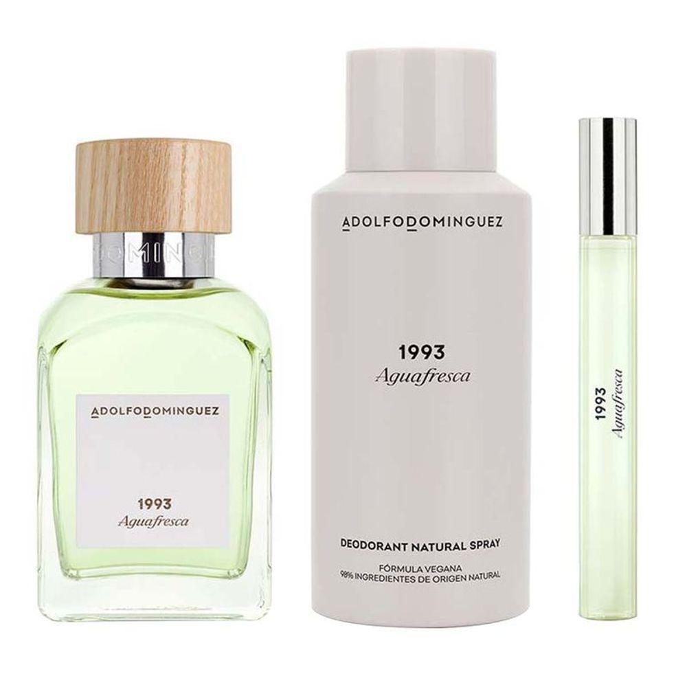 Kit Adolfo Dominguez 1993 Agua Fresca - Eau De Toilette 120ml + Desodorante 150ml + Eau De Toilette 10ml - 2