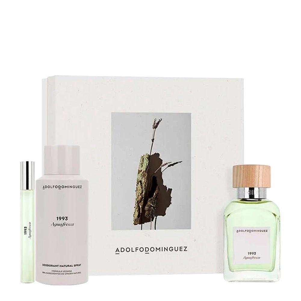 Kit Adolfo Dominguez 1993 Agua Fresca - Eau De Toilette 120ml + Desodorante 150ml + Eau De Toilette 10ml - 6