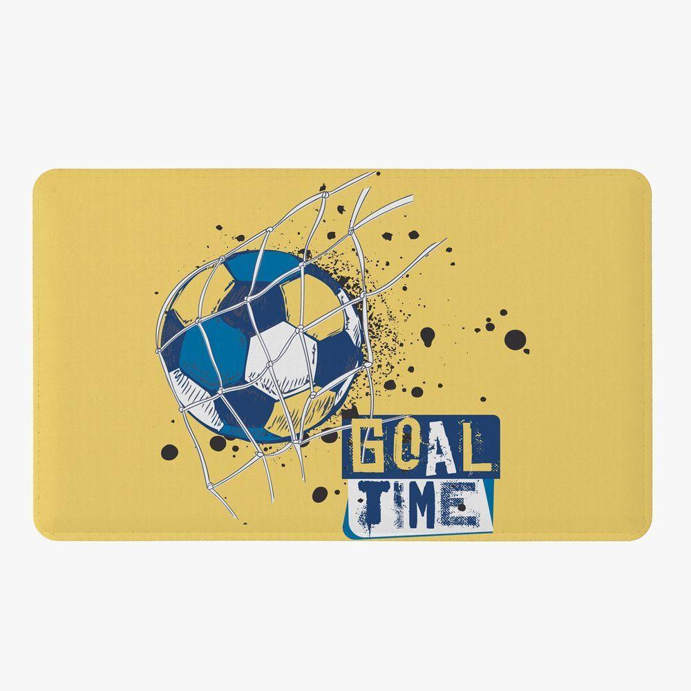 Tapete Para Quarto Infantil Estampado Futebol Goal 60cm X 40cm Base Antiderrapante Goal2 - 1