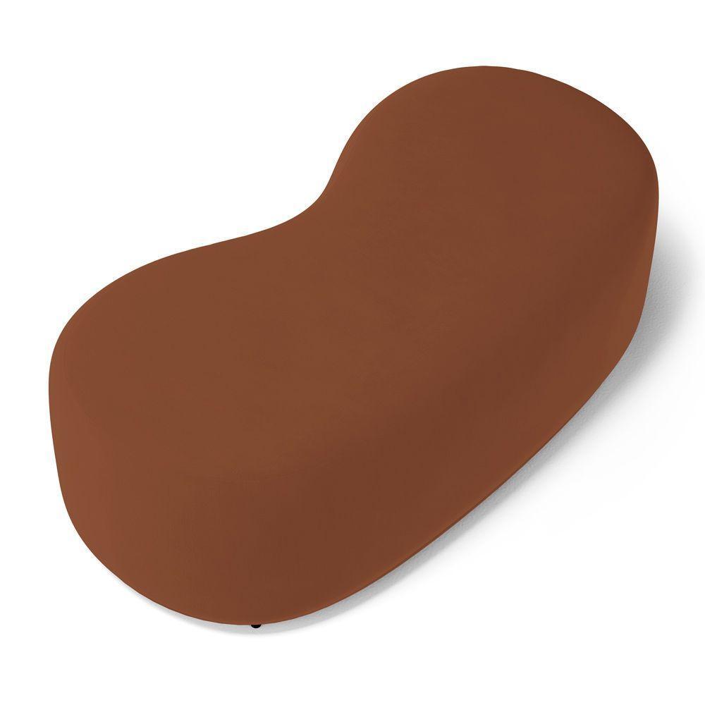 Conjunto 02 Puffs Decorativos Living Aisha Orgânico Veludo Terracota - Desk Design - 2