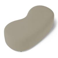 Conjunto 02 Puffs Decorativos Living Aisha Orgânico Suede Bege - Desk Design