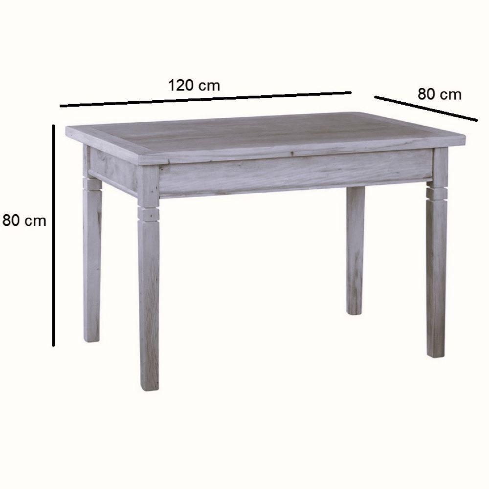 Conjunto Mesa De Jantar 120x80 Cm 4 Cadeiras Madri Em Madeira Maciça - 3
