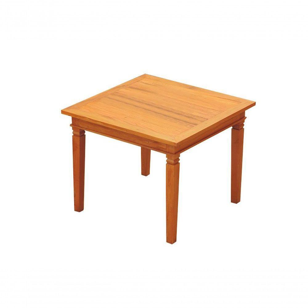 Conjunto Mesa De Jantar 1 X 1 M 4 Cadeiras Madri Madeira Maciça Natural - 6
