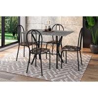 Conjunto Mesa Bruna Com 4 Cadeiras 004 Tampo Em Granito - 1