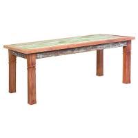 Conjunto Mesa De Jantar 2m 8 Cadeiras Mineira Madeira Maciça Pátina - 5