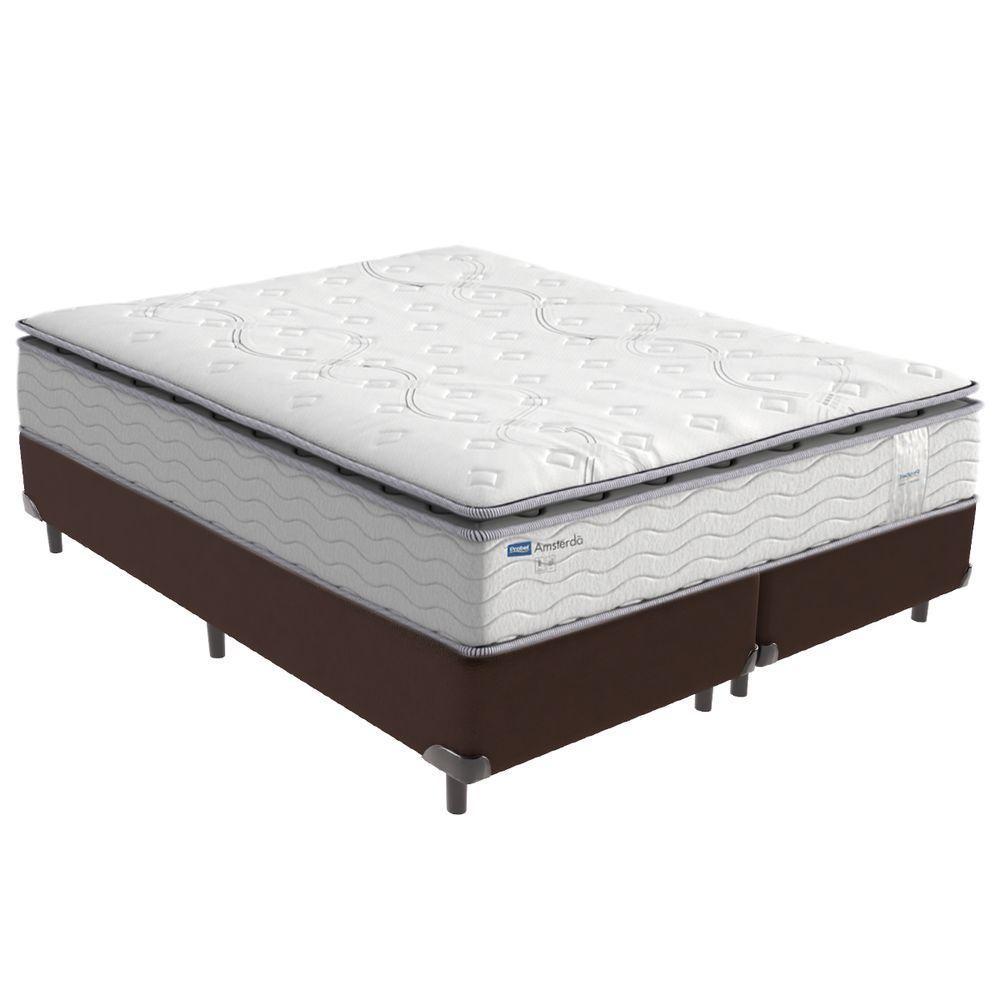 Cama Box Queen E Colchão Molas Ensacadas Amsterdã Probel - 1