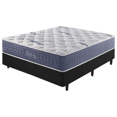 Cama Box Preto + Colchão California Mola Ensacada 138cm