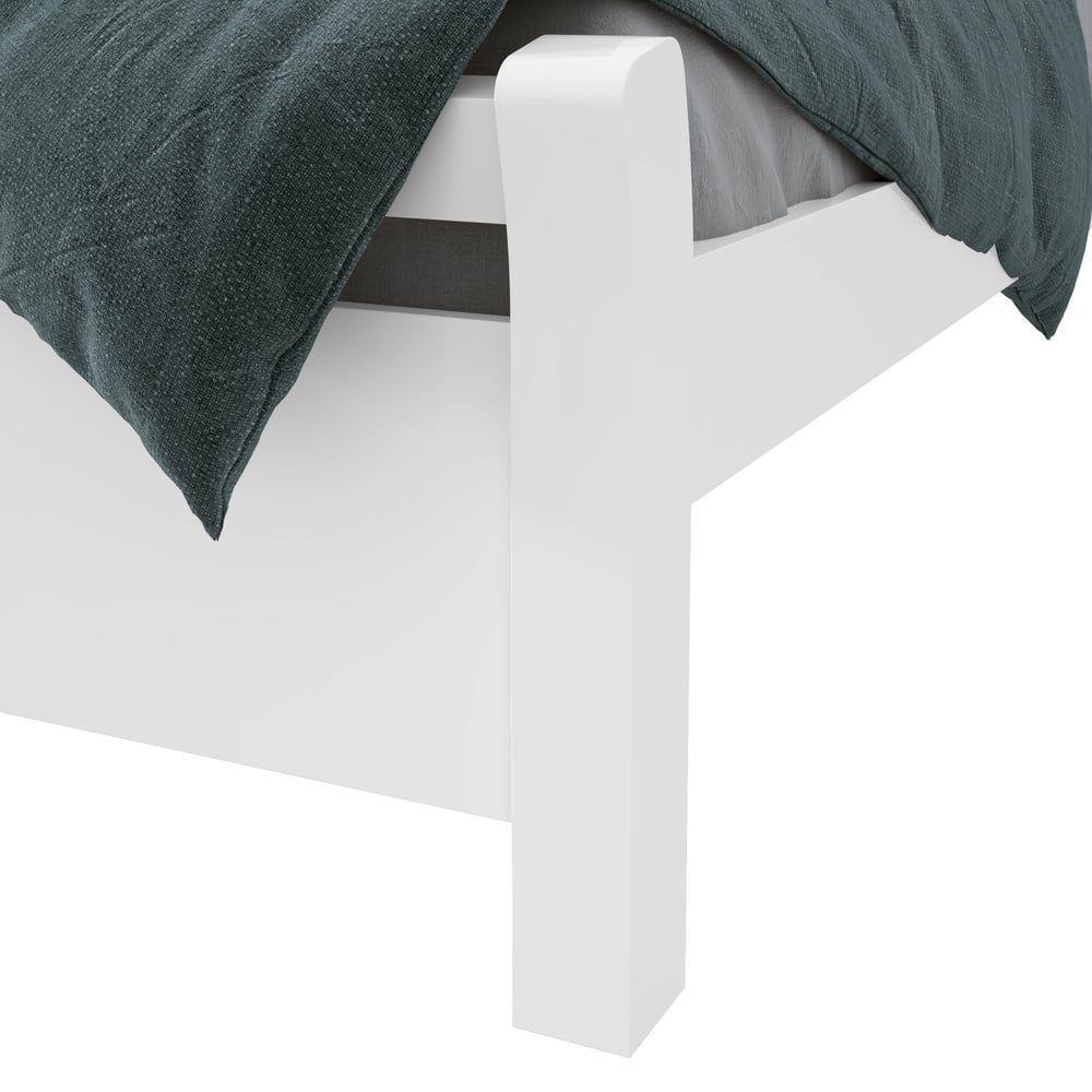 Cama Solteiro Reali - Lopas Branco - 7