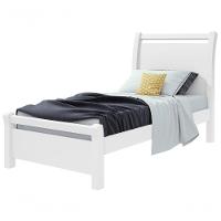 Cama Solteiro Reali - Lopas Branco - 1
