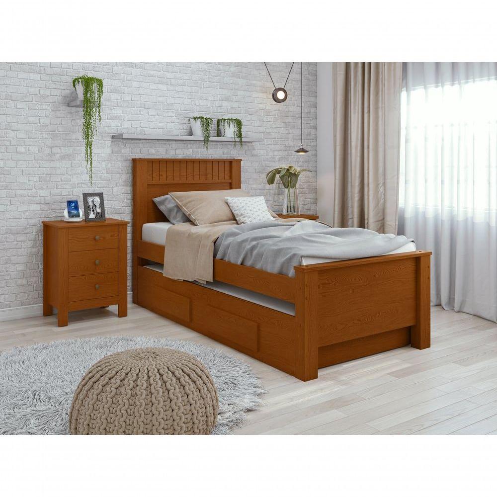 Cama Solteiro Bibox 2 Gavetas Athenas - Lopas Frassino - 5