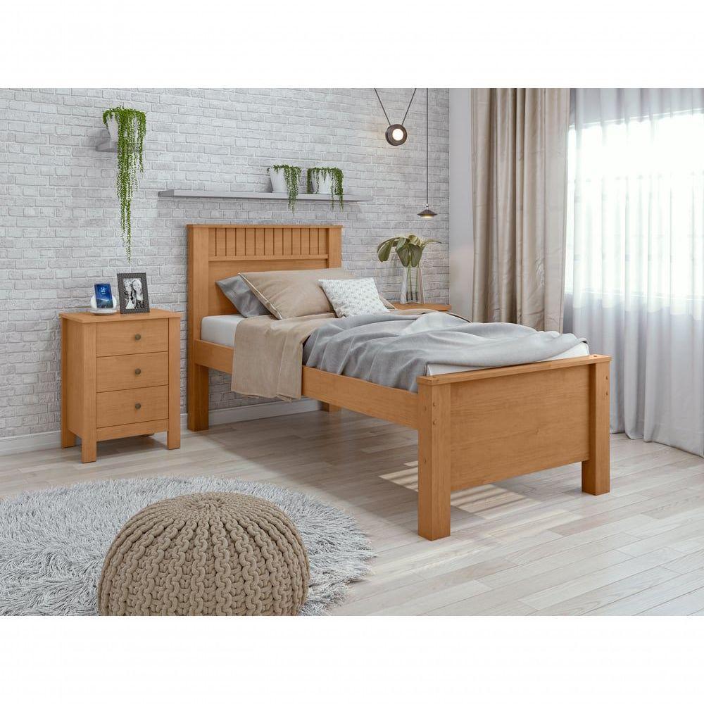 Cama Solteiro Athenas - Lopas Amendoa Clean - 4