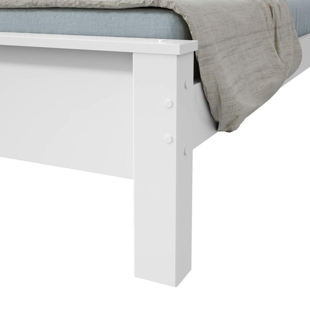 Cama Solteiro Bibox 2 Gavetas Athenas - Lopas Branco - 6