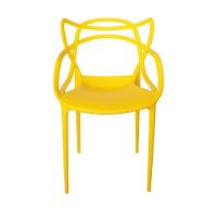 Conjunto Mesa De Jantar Redonda Eiffel Branca 120cm Com 4 Cadeiras Allegra - Amarelo - 7