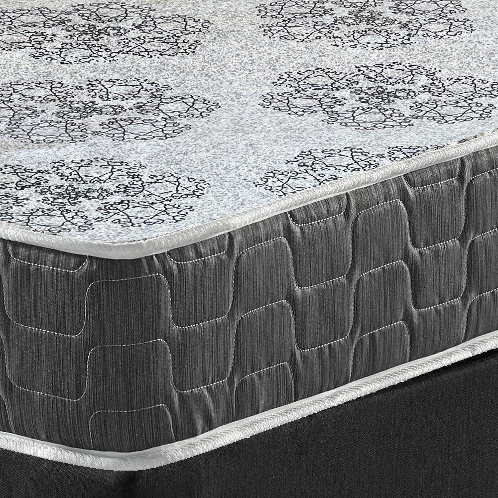 Cama Box Casal Preta + Colchão Washington Espuma D23 138cm - 6