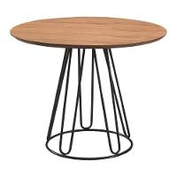 Conjunto Sala De Jantar Rubi Cinamomo Com 4 Cadeiras Cristal Couro Preto Base Preto