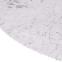 Mesa Saarinen Lateral Carrara 42cm - Base Branca - 2