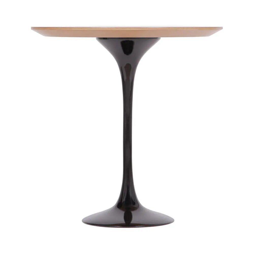 Mesa Saarinen Lateral Freijó 42cm - Base Preta - 3