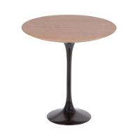 Mesa Saarinen Lateral Freijó 42cm - Base Preta - 1