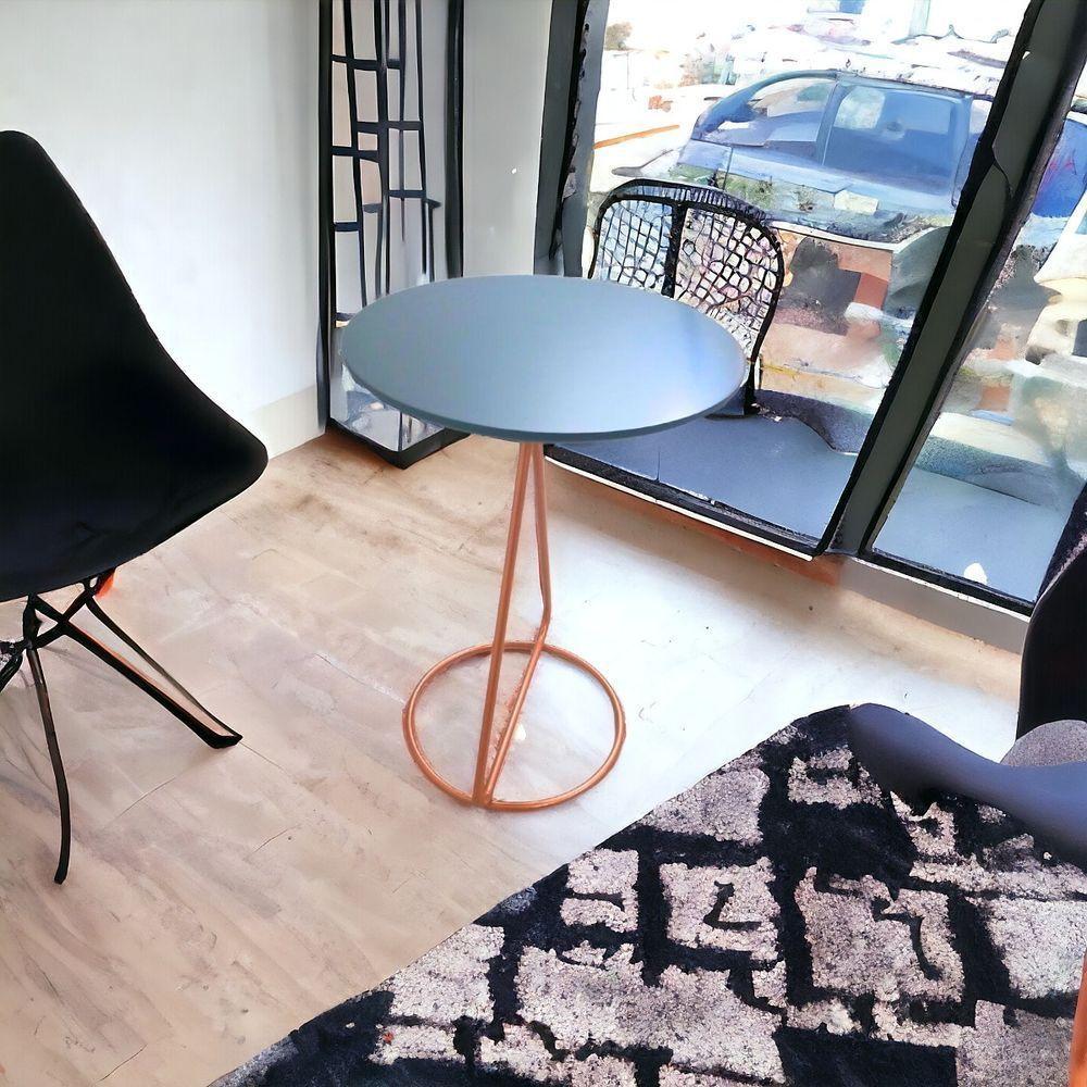 Mesa Centro Lateral Canto Maria Base De Aço Pronta Entrega - 3