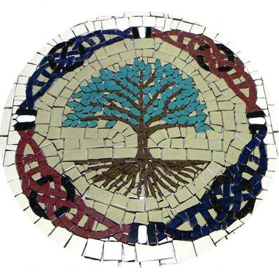 Mosaico árvore Da Vida E Do Conhecimento Celta I Cerâmica Tamanho 130cm