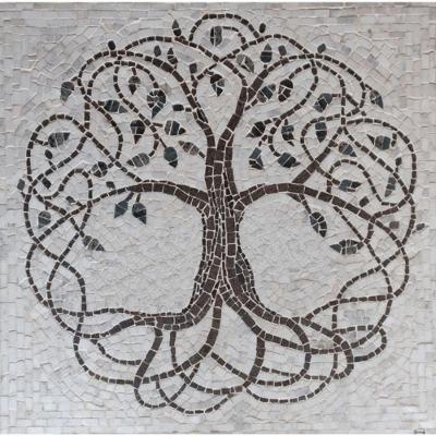 Mosaico árvore Da Vida Tramada Tamanho 80cm
