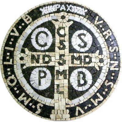 Mosaico Religioso Cruz De São Bento I