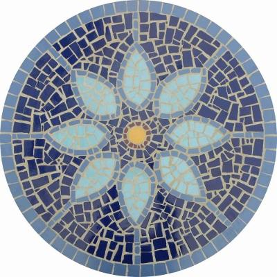 Mesa Em Mosaico Doce Lar - Somente O Tampo Tamanho 90cm