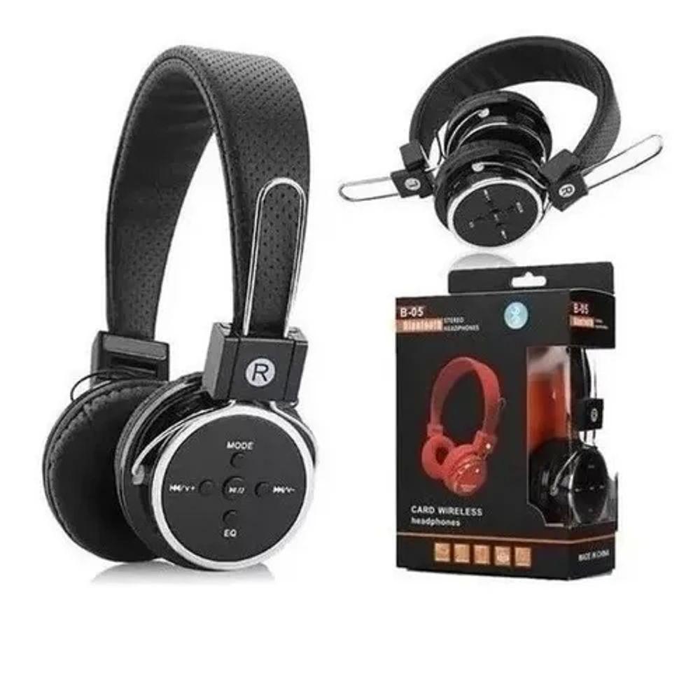 Fone De Ouvido BT Sem Fio Sd Fm 4.1 Recarregável Dobrável - 1