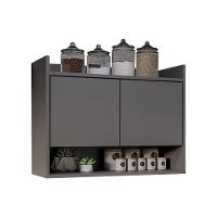 Armário De Cozinha Aéreo 70,5 Cm Com Nicho Colin Grafite M12 - D'rossi - 1