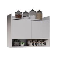 Armário De Cozinha Aéreo 70,5 Cm Com Nicho Colin Branco M12 - D'rossi - 1