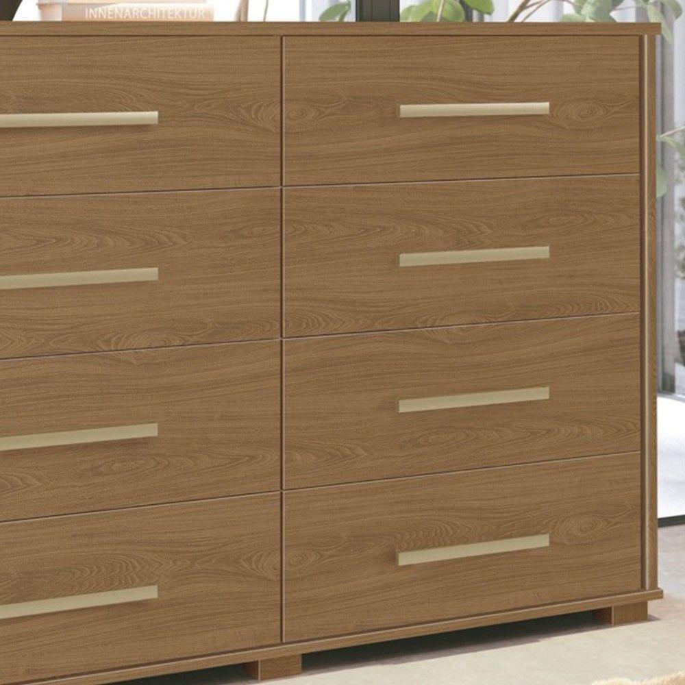 Cômoda Para Quarto 8 Gavetas Lis F08 Freijó - Mpozenato - 5